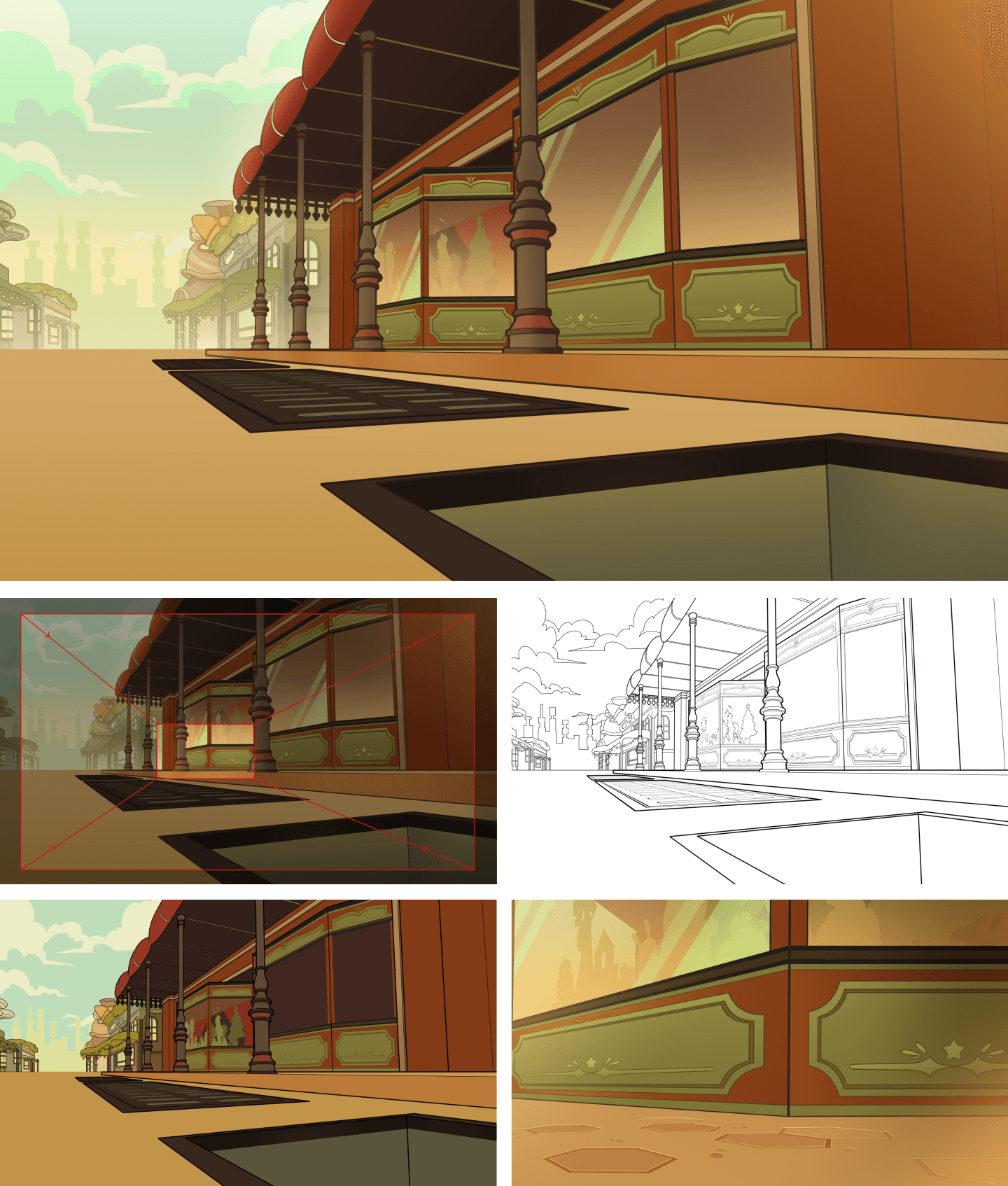 Short film background layout & paint